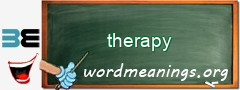 WordMeaning blackboard for therapy